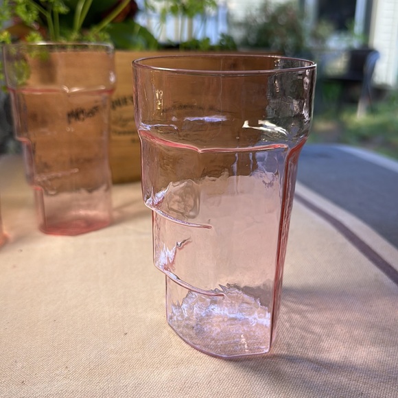 Extraordinary hand blown glasses set of 2 plus one free! - Picture 3 of 12